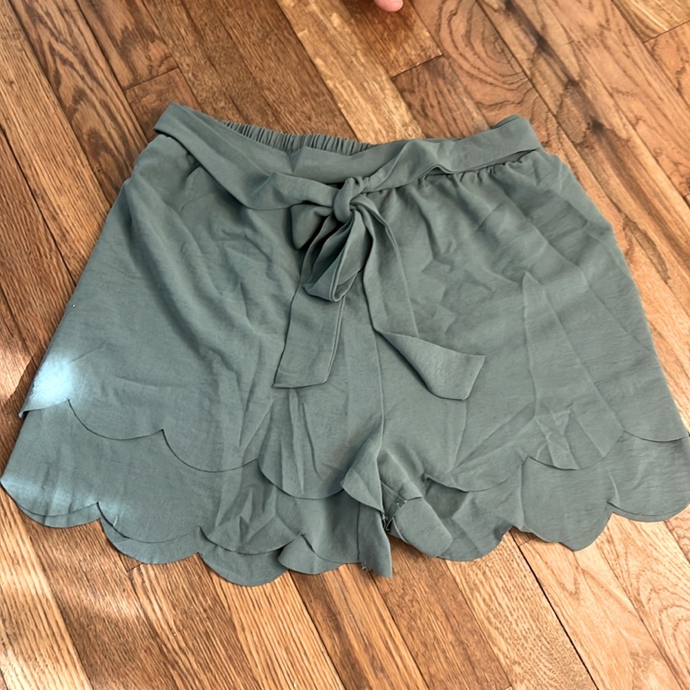 Scalloped shorts